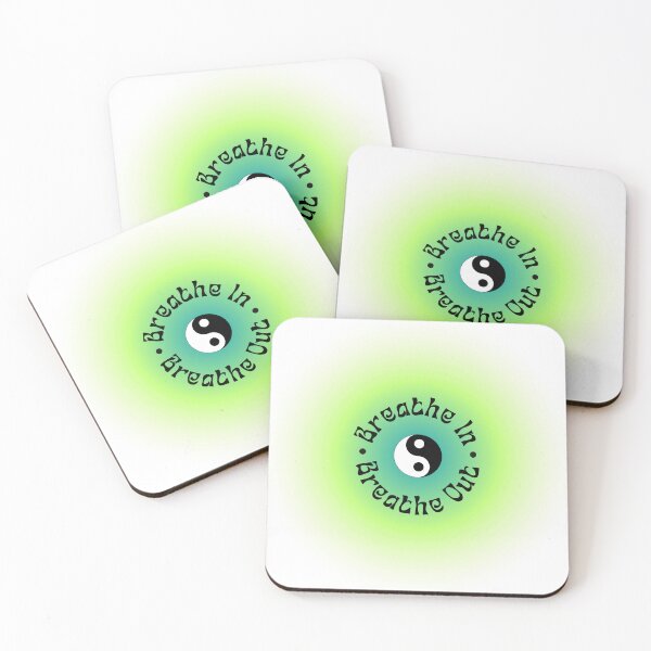 Item preview, Breathe in breathe out lime green designed and sold by TheGuidedPixie.