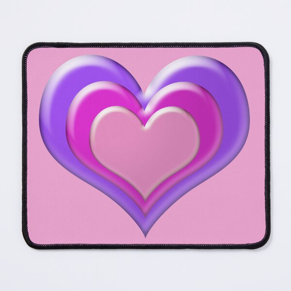 Item preview, Pink and Purple Stacked Hearts 3-D Look designed and sold by Karen Simon.