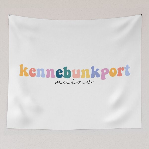 Item preview, Kennebunkport Maine Groovy Rainbow Pastel Lettering designed and sold by sourpanda.