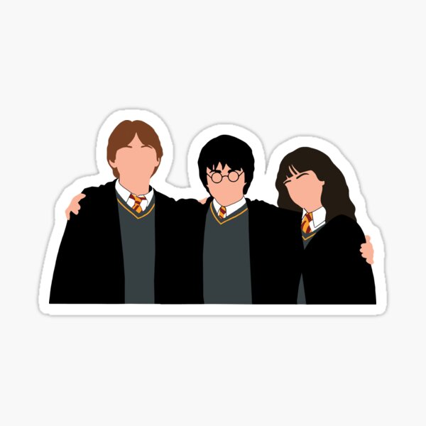 Harry Potter Vinyl Sticker Pack, 50 Piece Set - Decals for Laptops, Water Bottles and More - Great Gift for Kids and Teens, Red