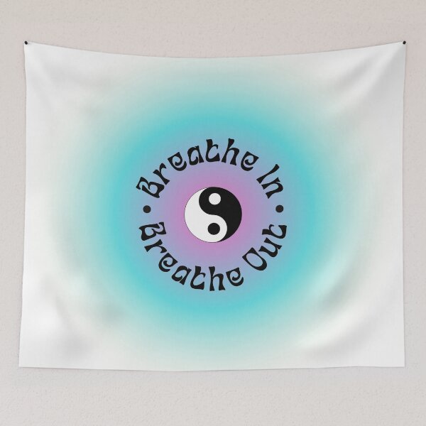 Item preview, Breathe in breathe out - purple and blue designed and sold by TheGuidedPixie.