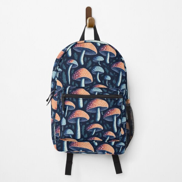 Item preview, Mystical Mushrooms: Whimsical Fungi on a Dark Background designed and sold by SticksAndStuff.