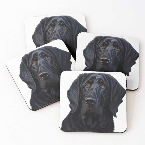 Item preview, Flat-Coated Retriever designed and sold by AI-Pets.