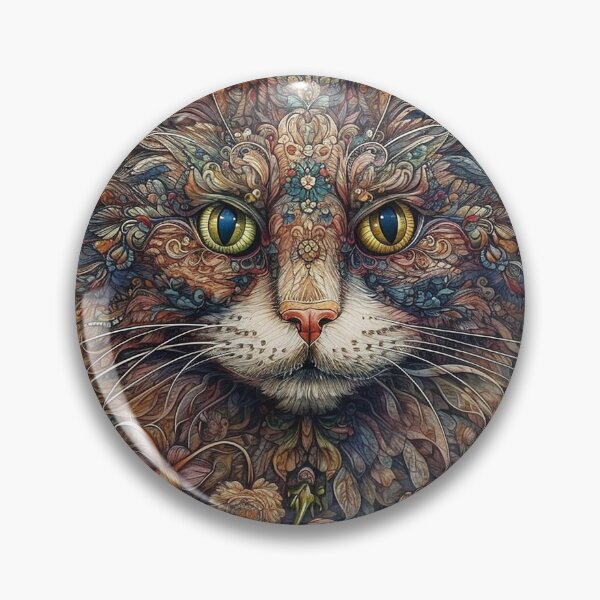 Item preview, Intricate Botanical Image of Cat designed and sold by Kajal Krishna.
