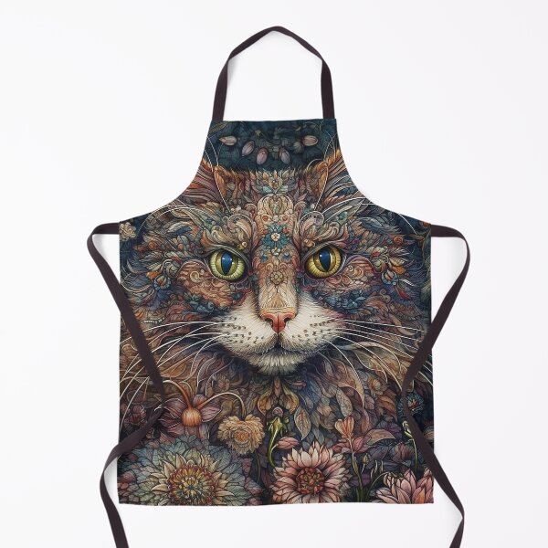 Item preview, Intricate Botanical Image of Cat designed and sold by Kajal Krishna.