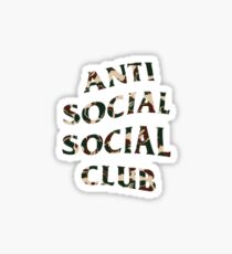 anti social social club Sticker