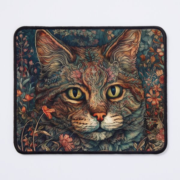 Item preview, Intricate Botanical Image of Cat designed and sold by Kajal Krishna.