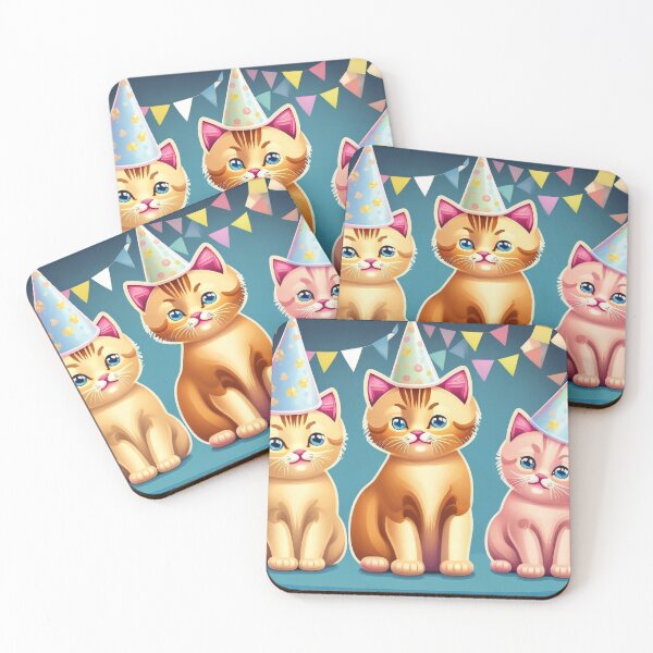 Item preview, Birthday Cat Crew 5 designed and sold by CrushyAIDesigns.