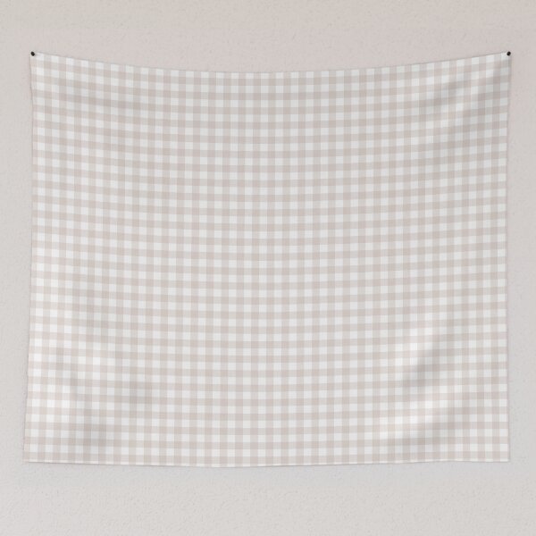 Item preview, Beige Gingham Pattern designed and sold by ennbe.