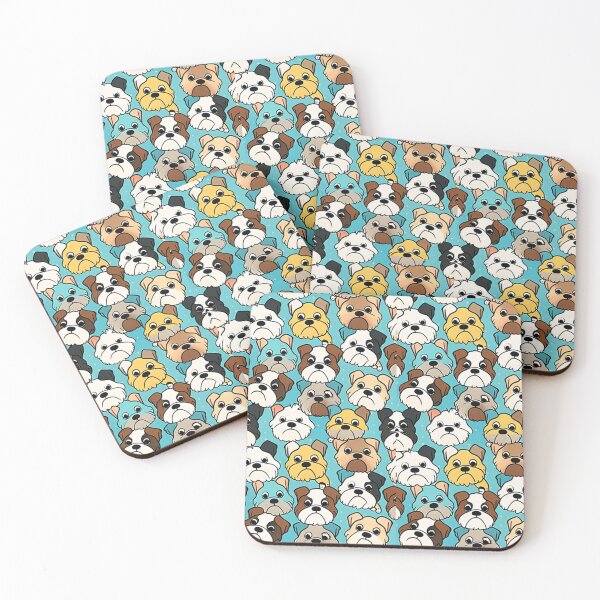 Item preview, Grumpy Dog face, Puppy Pattern, Doggy faces designed and sold by BuckCrispy.