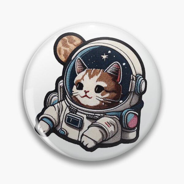 Artikelvorschau, Miau Aldrin (Hearts & Cutes Collection) entworfen und verkauft von NarideaDesigns.
