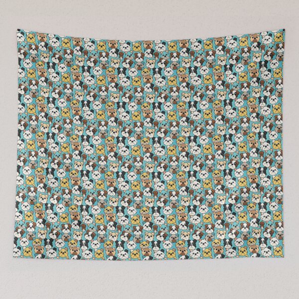 Item preview, Grumpy Dog face, Puppy Pattern, Doggy faces designed and sold by BuckCrispy.