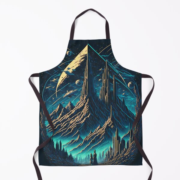 Item preview, Otherworld Mountain Sci-Fi Space Scene designed and sold by entwithanaxe.