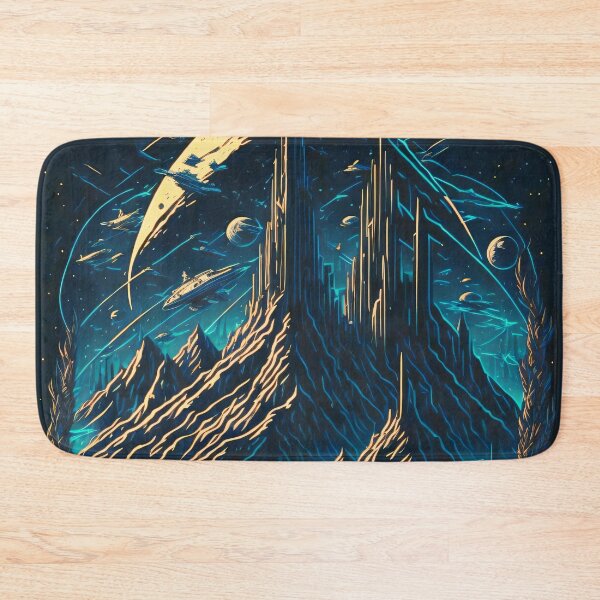Item preview, Otherworld Mountain Sci-Fi Space Scene designed and sold by entwithanaxe.