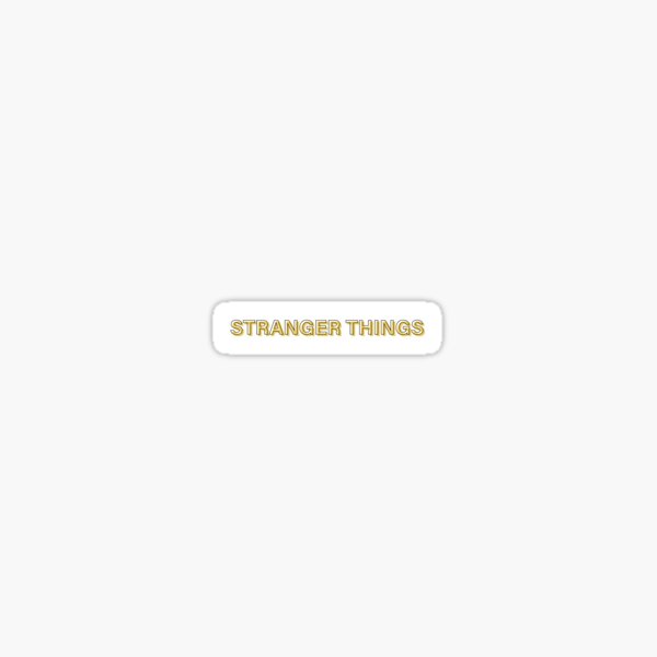 Item preview, stranger things sticker designed and sold by yellow-art.