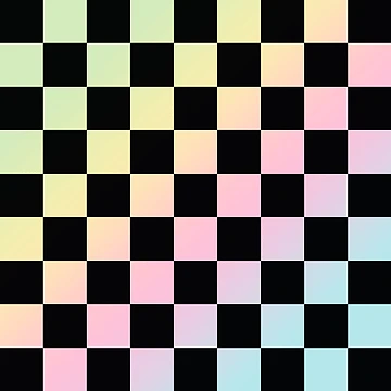 Artwork thumbnail, Colorful Checker Pattern by ind3finite