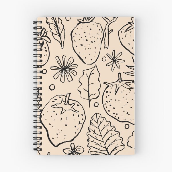 Item preview, Strawberry Field Treasures - Black on Almond designed and sold by rnmarts.