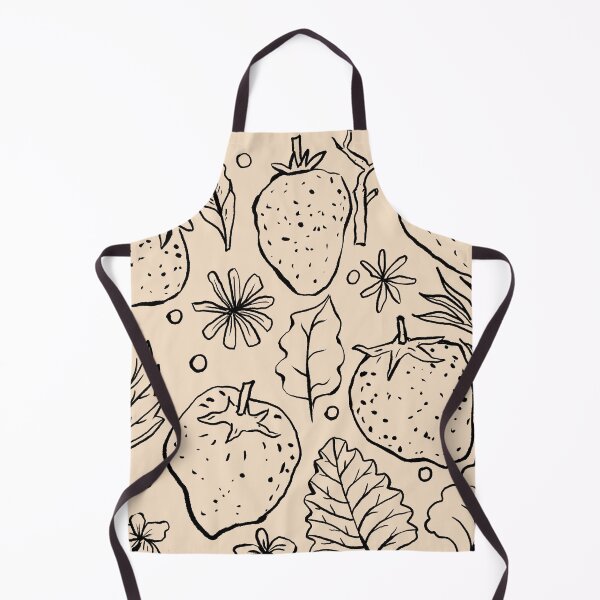 Item preview, Strawberry Field Treasures - Black on Almond designed and sold by rnmarts.
