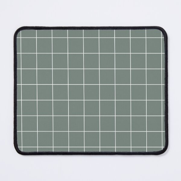 Item preview, Sage Green Minimalist Grid Line Pattern designed and sold by ind3finite.