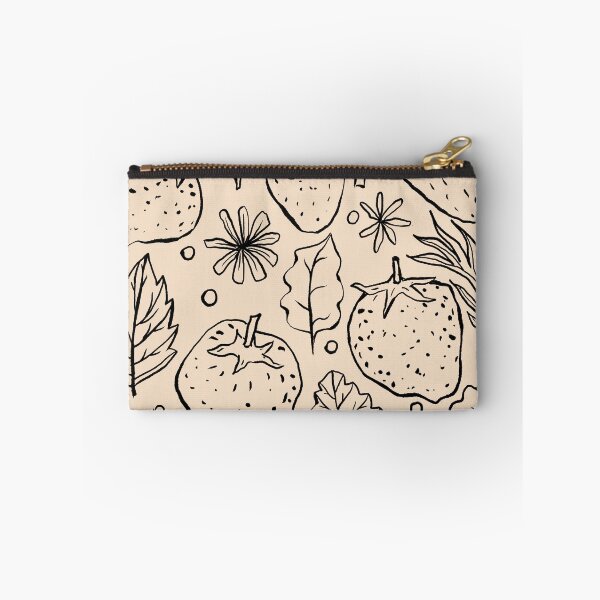Item preview, Strawberry Field Treasures - Black on Almond designed and sold by rnmarts.