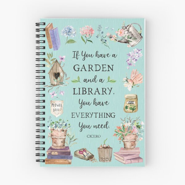 Item preview, Gardening and Library Quote Aesthetic on Green designed and sold by Nature Hues.
