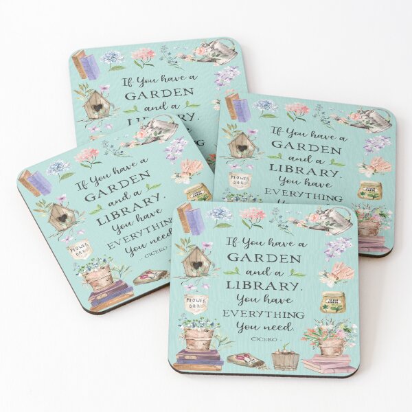 Item preview, Gardening and Library Quote Aesthetic on Green designed and sold by Nature Hues.