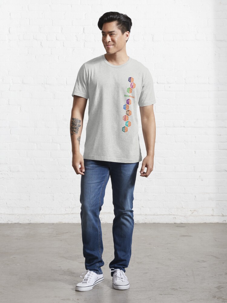 Alternate view of MetaBrainz Foundation Tee (Vertical Pattern) Essential T-Shirt