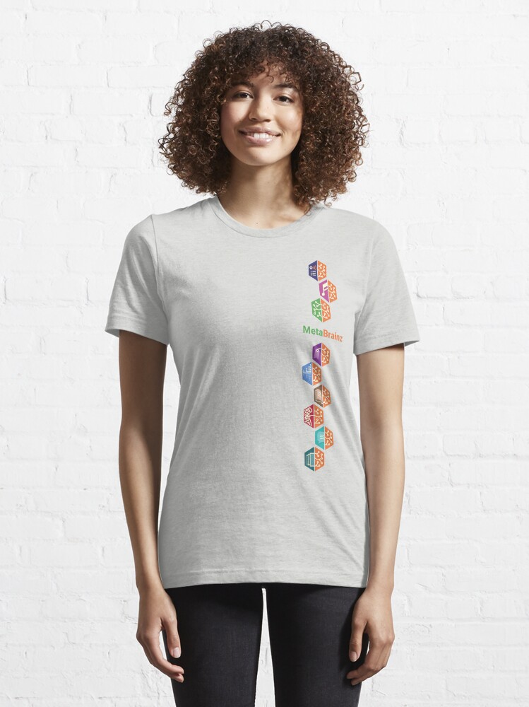 Alternate view of MetaBrainz Foundation Tee (Vertical Pattern) Essential T-Shirt