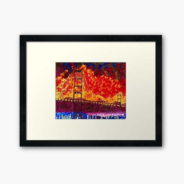 Item preview, Impressionist Golden Gate  designed and sold by Loveleeelf.