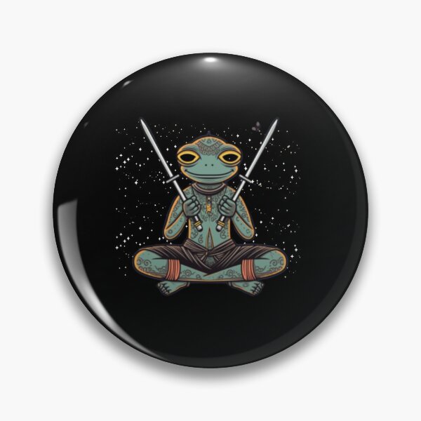 Item preview, Yoga Frog Warrior Pose designed and sold by blakfrog.