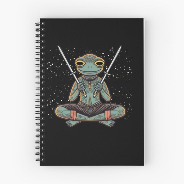 Item preview, Yoga Frog Warrior Pose designed and sold by blakfrog.