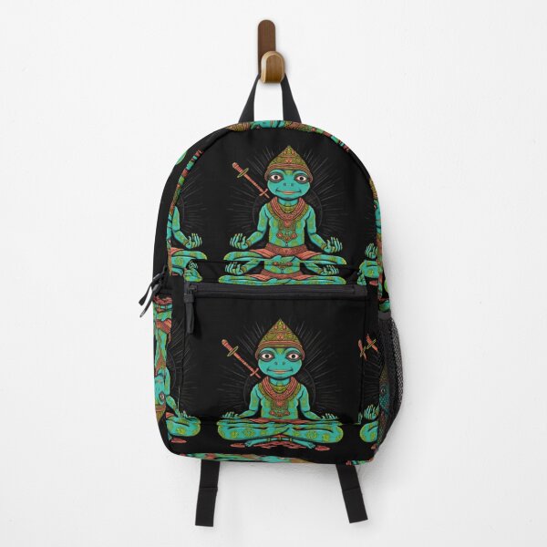 Item preview, Yoga Frog Warrior Pose designed and sold by blakfrog.