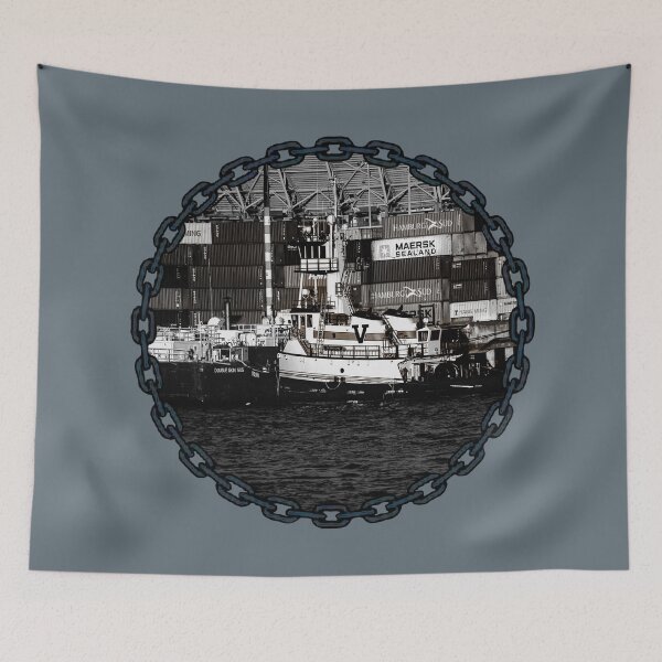 Item preview,   Vane Brothers Tug Seattle Skyline Space Needle Sketch designed and sold by Jason Mosley.