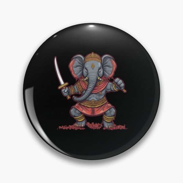 Item preview, Yoga Elephant  Warrior Pose designed and sold by blakfrog.