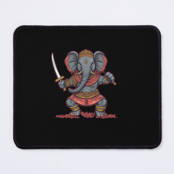 Item preview, Yoga Elephant  Warrior Pose designed and sold by blakfrog.