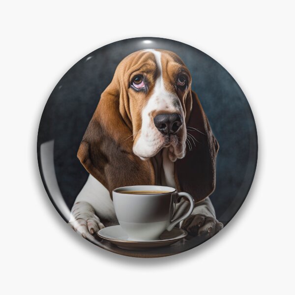 Item preview, Perky Pup: Adorable Artois Hound Coffee Art for Caffeine Lovers  designed and sold by ClawedCreations.