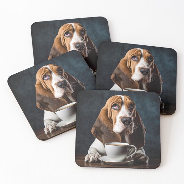 Item preview, Perky Pup: Adorable Artois Hound Coffee Art for Caffeine Lovers  designed and sold by ClawedCreations.