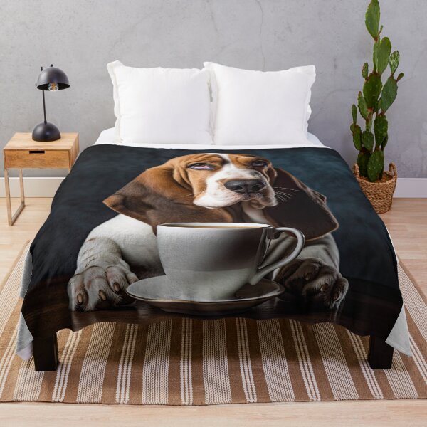 Item preview, Perky Pup: Adorable Artois Hound Coffee Art for Caffeine Lovers  designed and sold by ClawedCreations.
