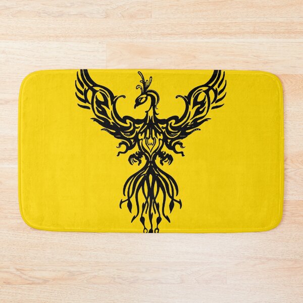 Item preview, Phoenix Fantasy Fire Bird Tribal Style Art Black designed and sold by taiche.