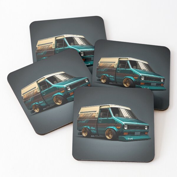 Item preview, Dreamy Toyota Micro-truck Caricature Digital Art Print designed and sold by AtomicJoe12.
