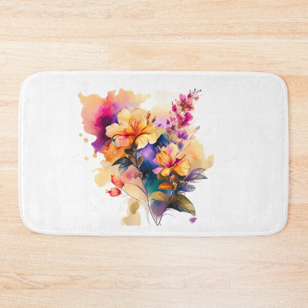 Item preview, Beautiful summer watercolor flowers designed and sold by LazyLifestyle.