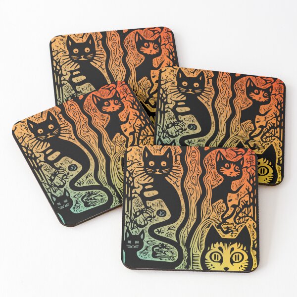 Item preview, Hidden kitten in forest colorful designed and sold by Chrisseee.