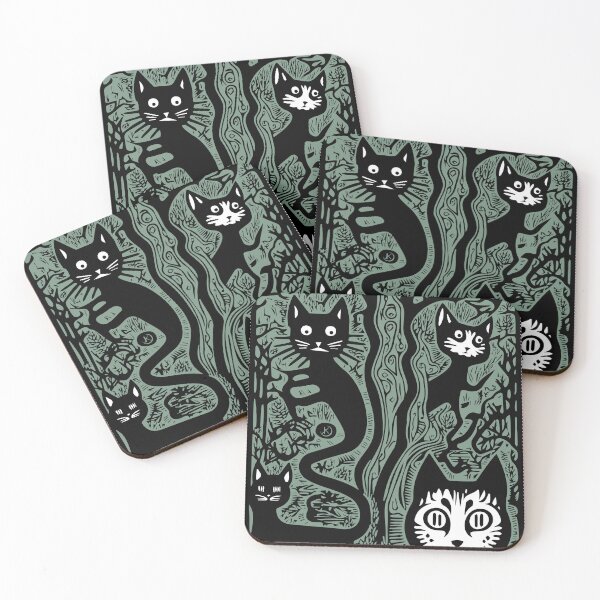 Item preview, Hidden kittens in a forest designed and sold by Chrisseee.