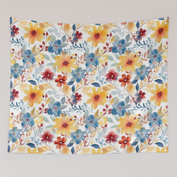 Item preview, Watercolor Floral Seamless Pattern designed and sold by duke818.