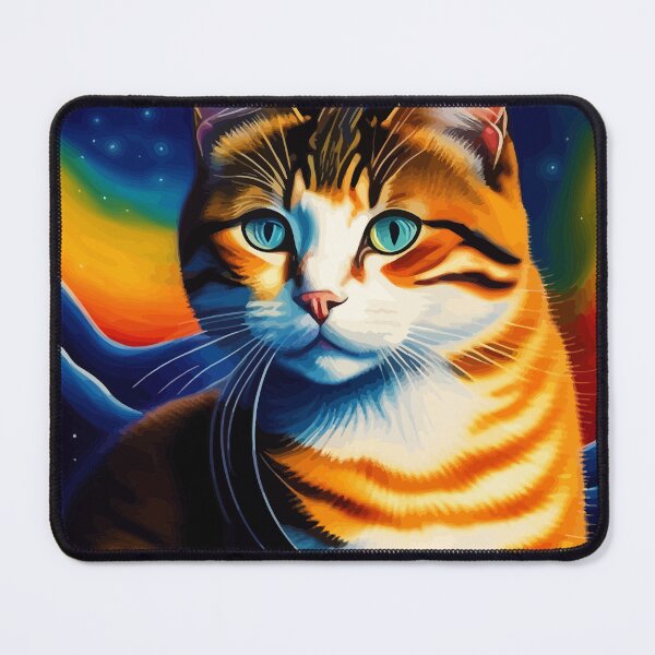 Item preview, Artistic Cat Under The Starry Night designed and sold by ArtisticAllure1.