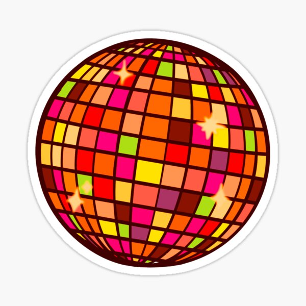 Tan Disco Ball | Sticker