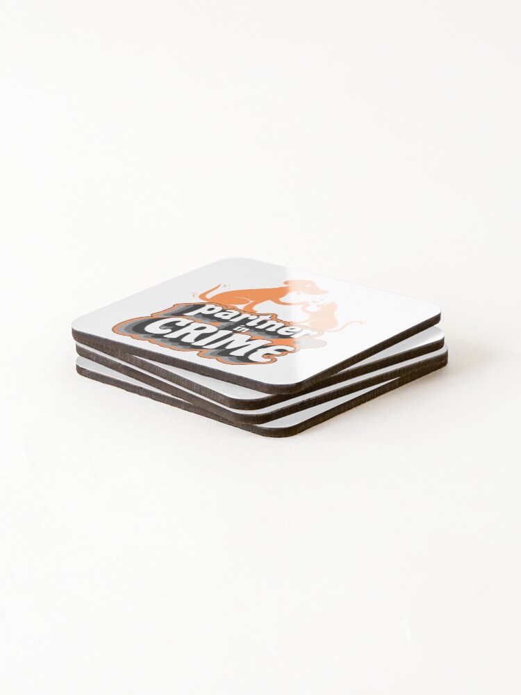 Thumbnail 4 of 5, Coasters (Set of 4), Partner In Crime! designed and sold by SwejdDesign.