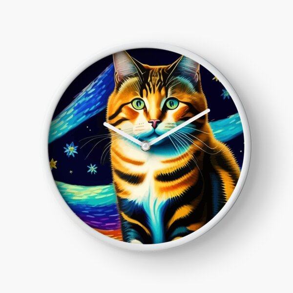 Item preview, Artistic Cat Under The Starry Night designed and sold by ArtisticAllure1.