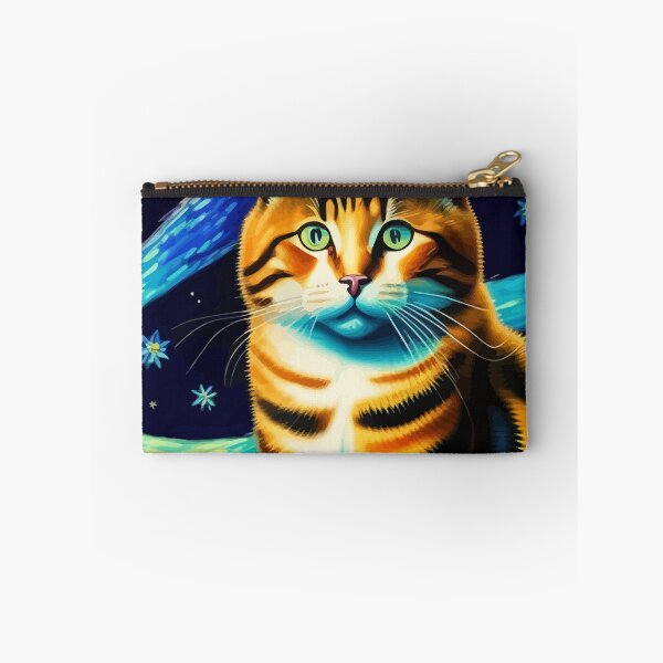 Item preview, Artistic Cat Under The Starry Night designed and sold by ArtisticAllure1.
