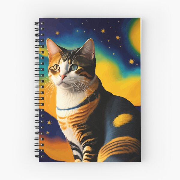Item preview, Artistic Cat Under The Starry Night designed and sold by ArtisticAllure1.